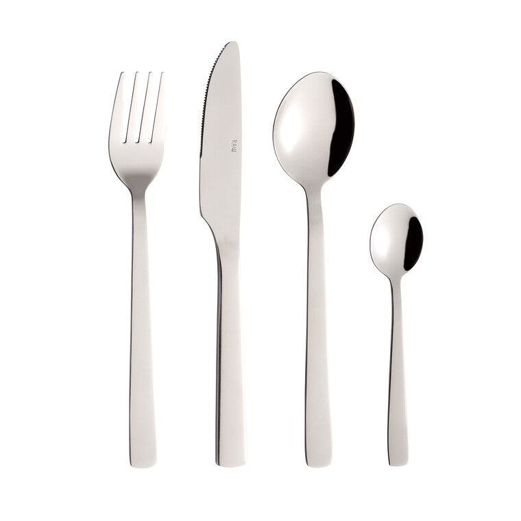 RAW bestiksæt 24 dele blank